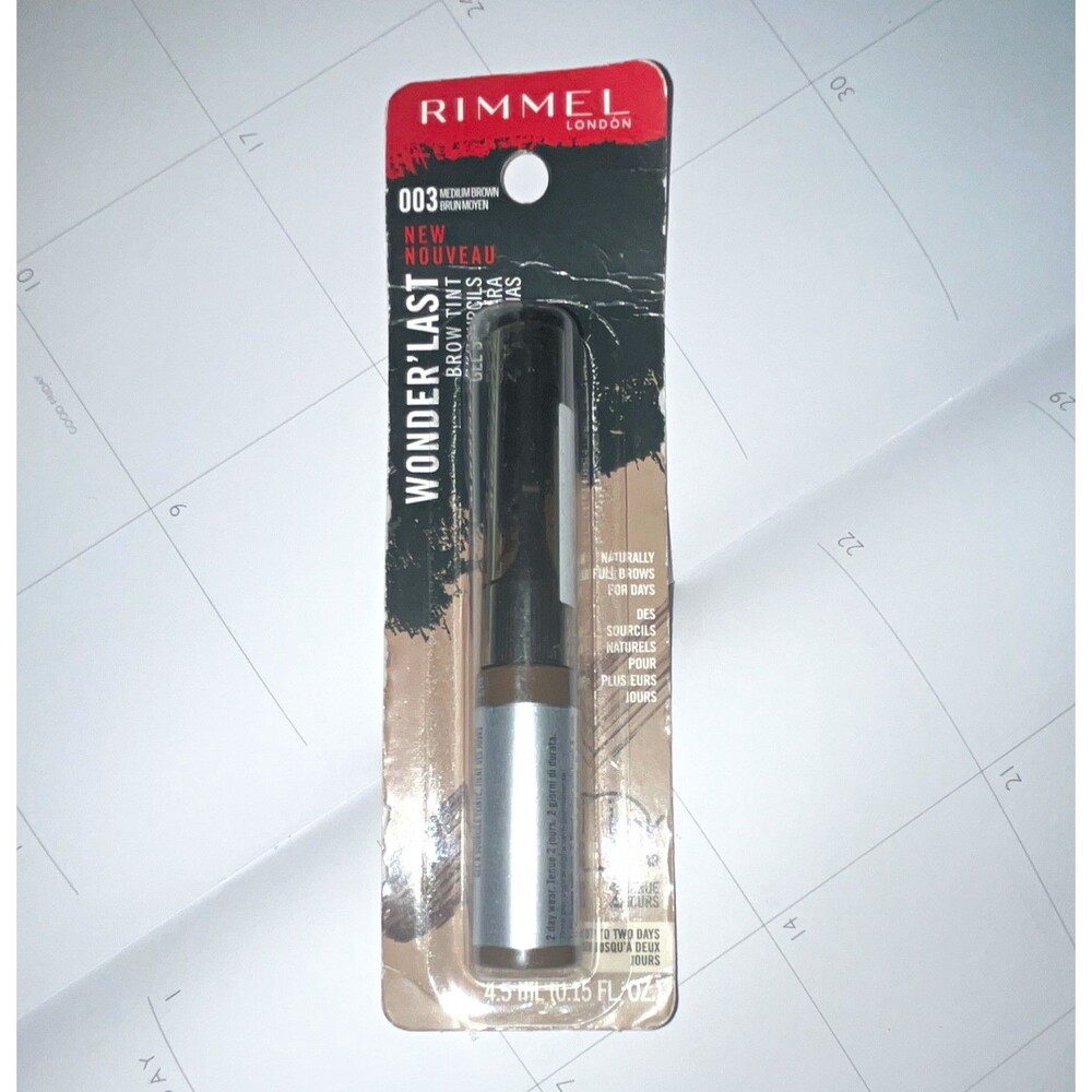 Rimmel London Wonder'Last Brow Tint 003 Medium Brown Long Lasting Gel 4.5mL
